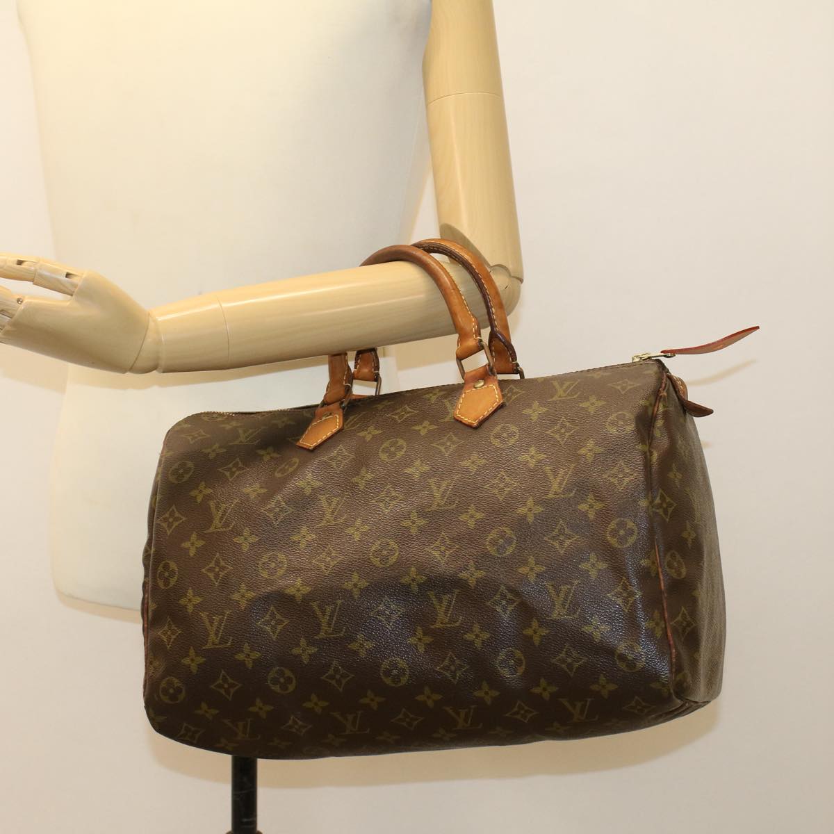 LOUIS VUITTON Monogram Speedy 35 Hand Bag M41524 LV bs6024