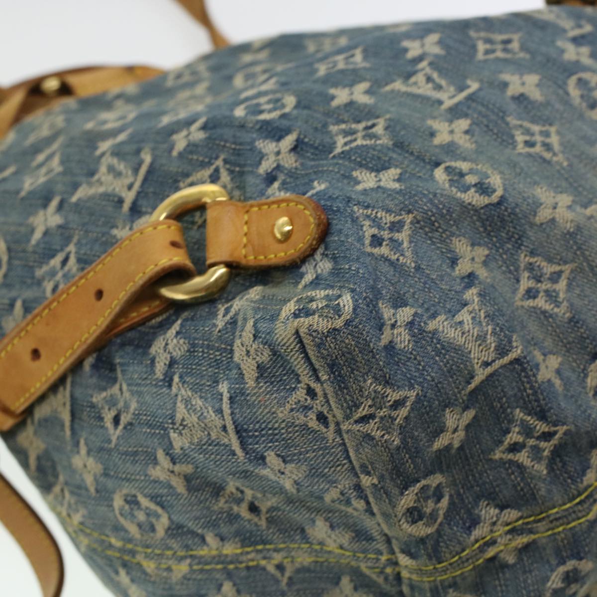 LOUIS VUITTON Monogram Denim Sac A Dos GM Backpack Blue M95056 LV bs6037