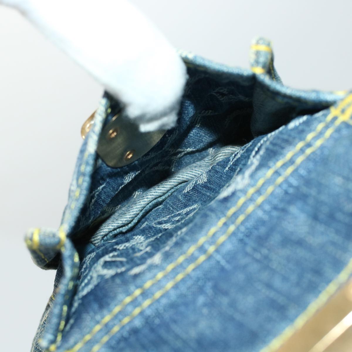 LOUIS VUITTON Monogram Denim Sac A Dos GM Backpack Blue M95056 LV bs6037
