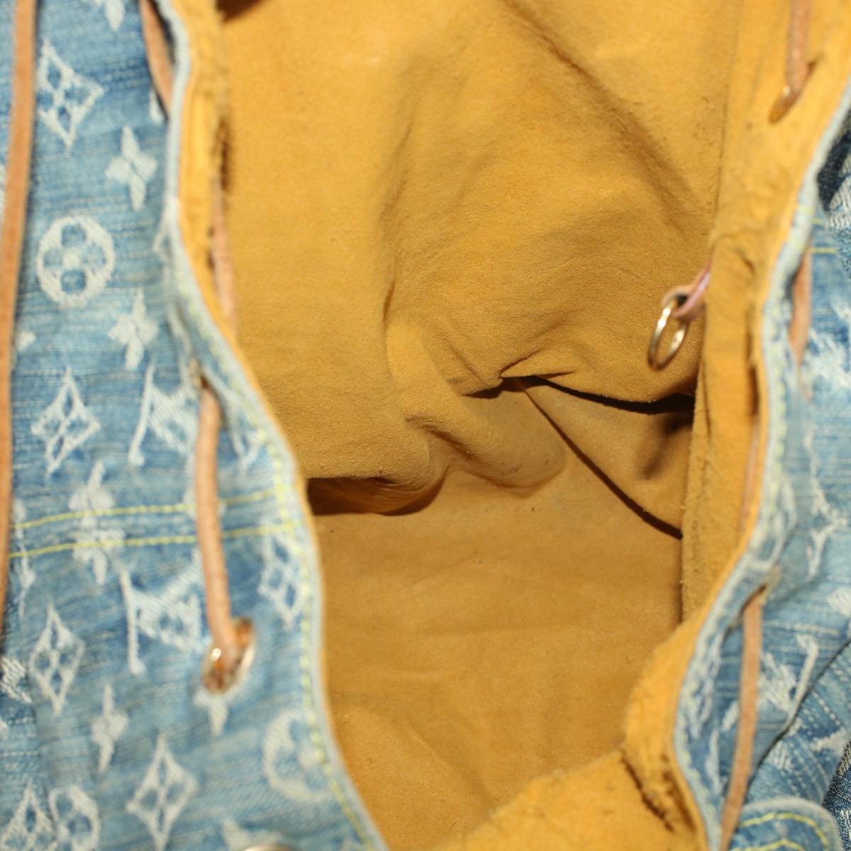 LOUIS VUITTON Monogram Denim Sac A Dos GM Backpack Blue M95056 LV bs6037