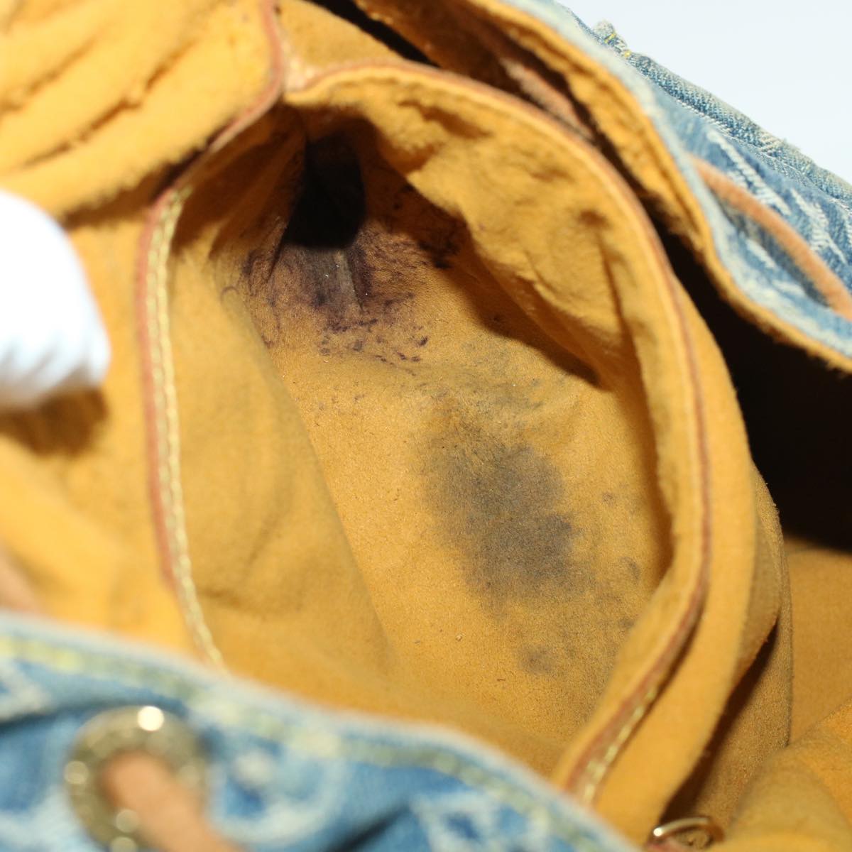 LOUIS VUITTON Monogram Denim Sac A Dos GM Backpack Blue M95056 LV bs6037