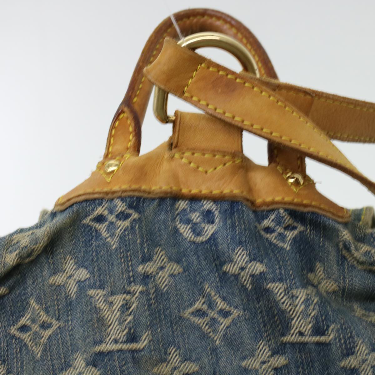 LOUIS VUITTON Monogram Denim Sac A Dos GM Backpack Blue M95056 LV bs6037