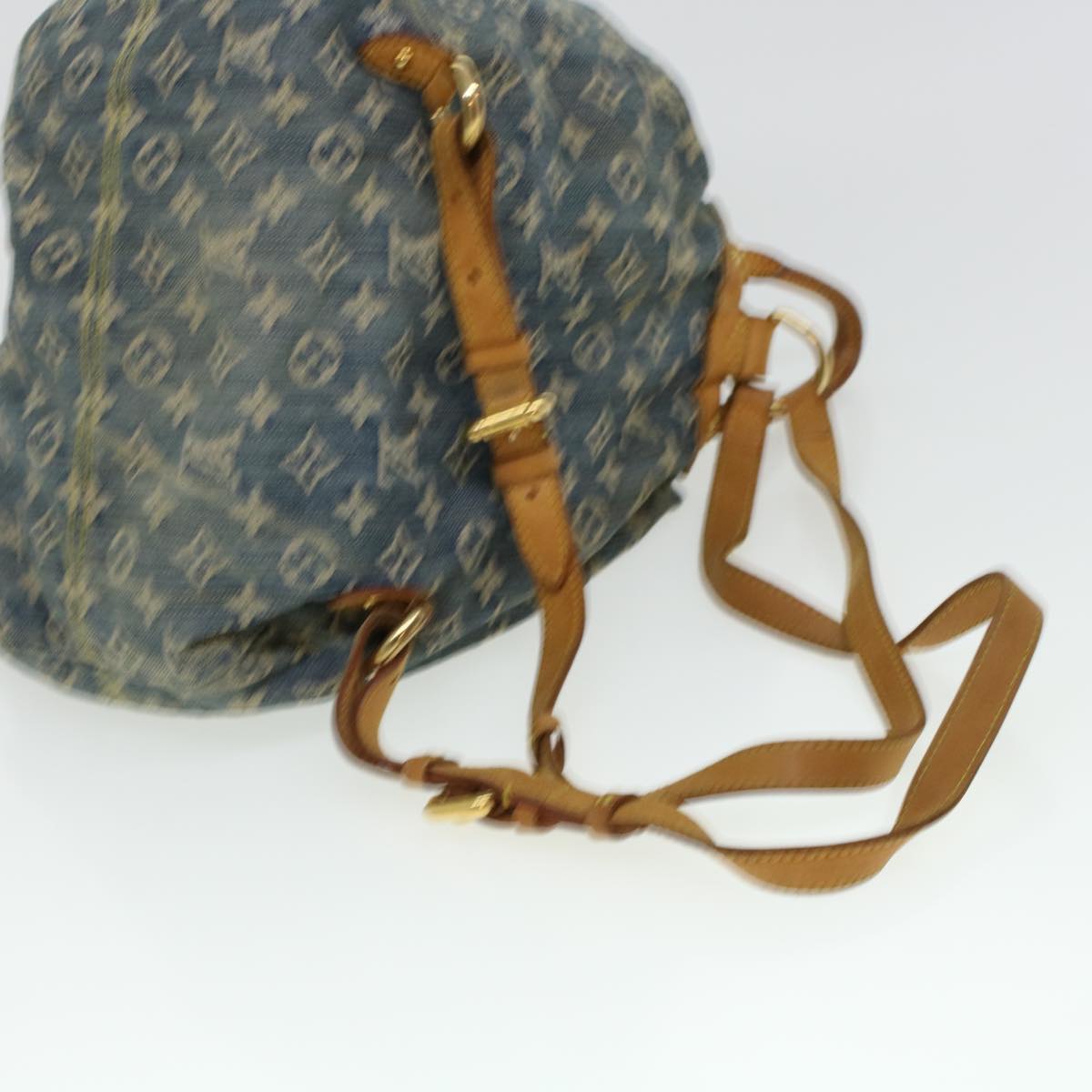 LOUIS VUITTON Monogram Denim Sac A Dos GM Backpack Blue M95056 LV bs6037