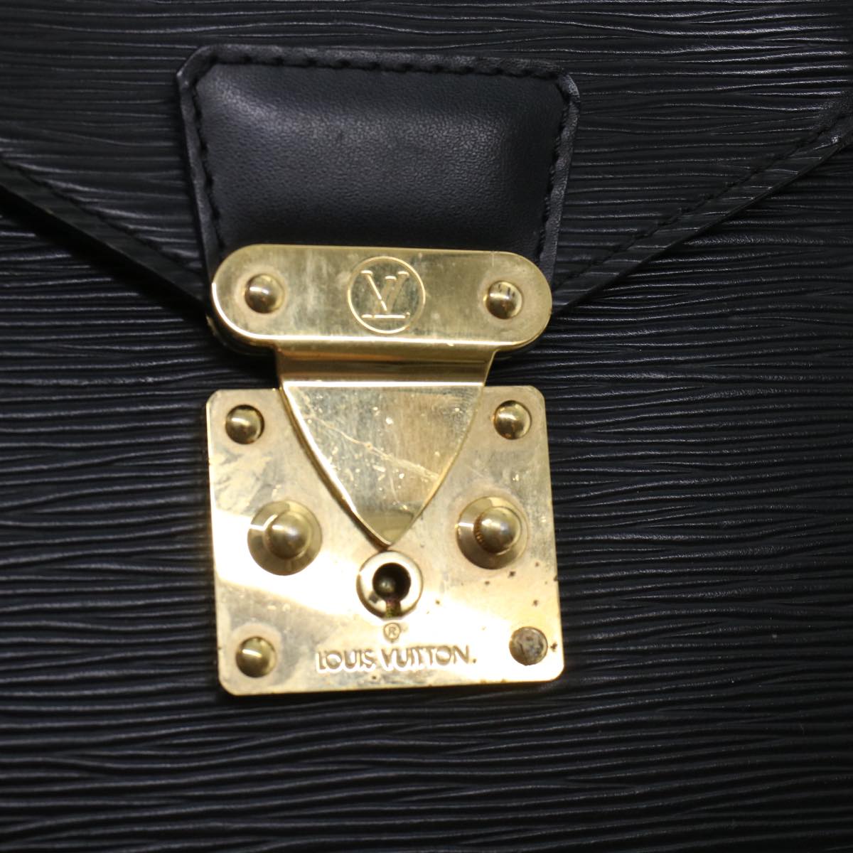 LOUIS VUITTON Epi Serviette Conseiller Briefcase Black M54422 LV bs6042