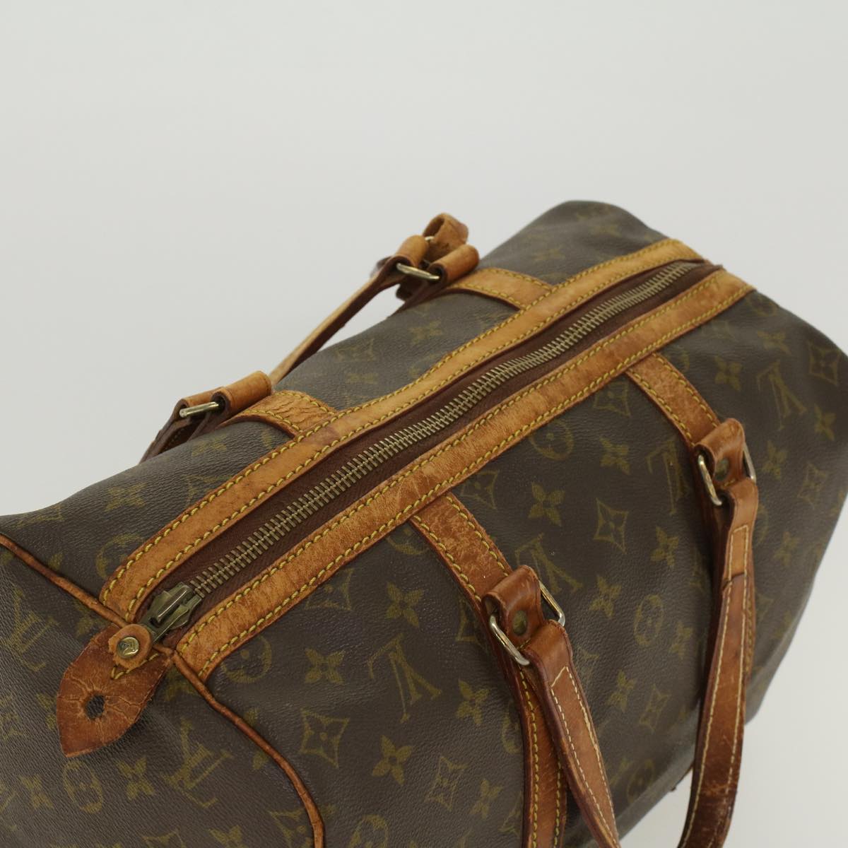 LOUIS VUITTON Monogram Sac Souple 35 Boston Bag M41626 LV bs6085