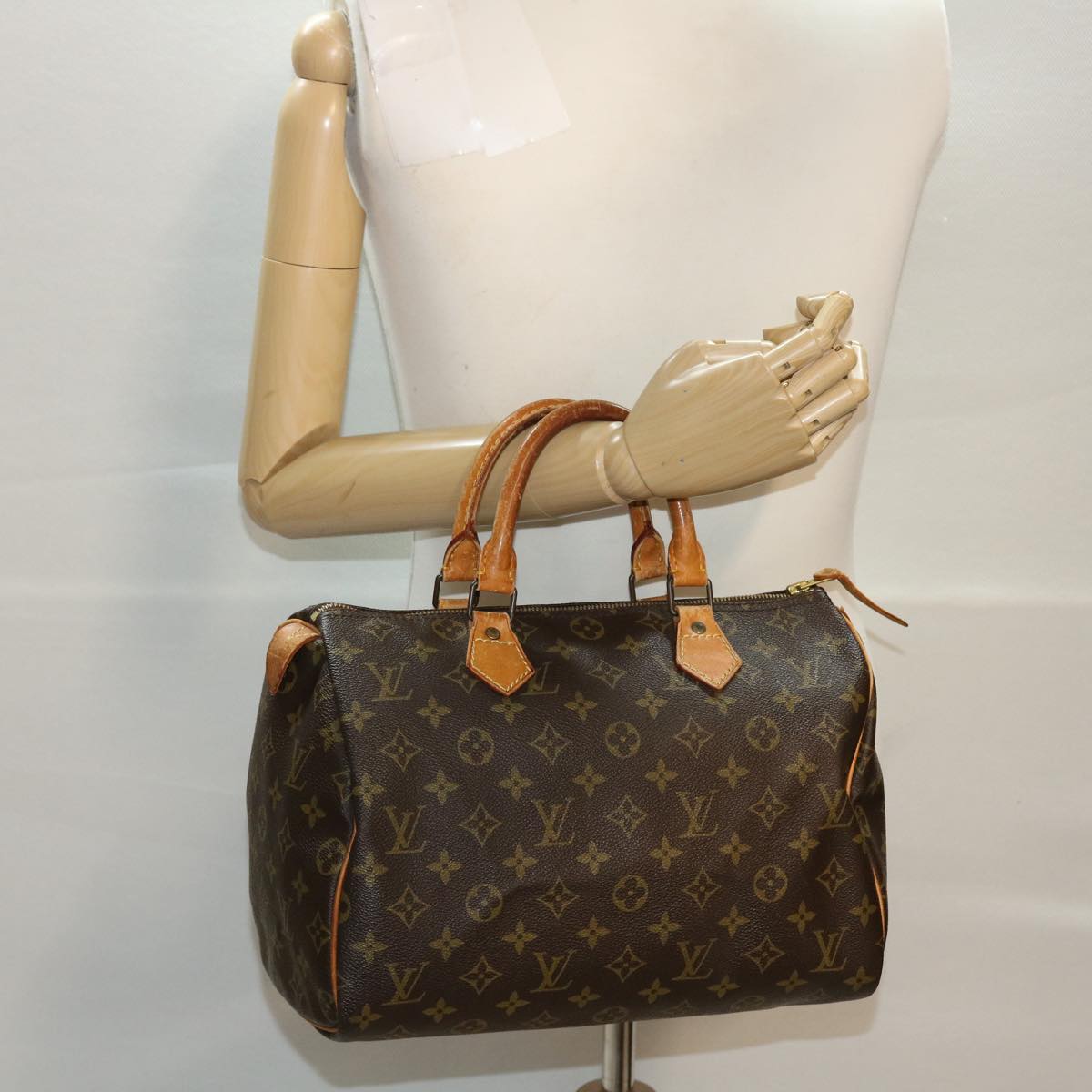 LOUIS VUITTON Monogram Speedy 30 Hand Bag M41526 LV bs6087