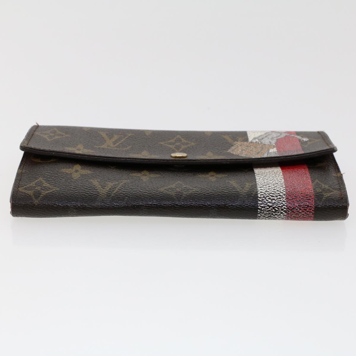 LOUIS VUITTON Monogram Groom Portefeiulle Sarah Long Wallet M60034 bs6106