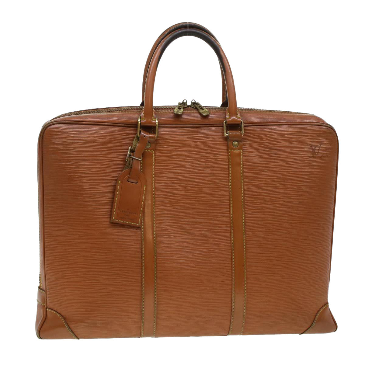LOUIS VUITTON Epi Porte Documents Voyage Business Bag Brown M54478 bs6114