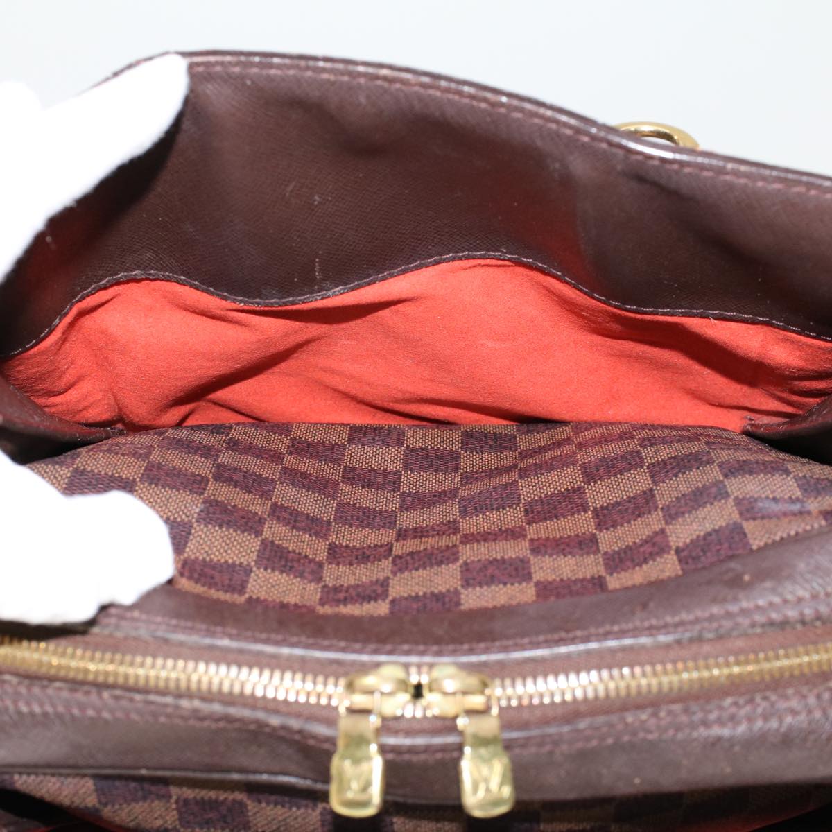 LOUIS VUITTON Damier Ebene Triana Hand Bag N51155 LV bs6136