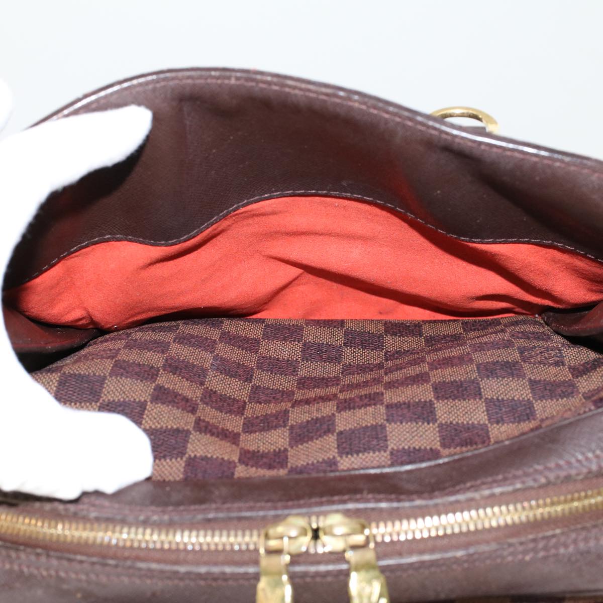 LOUIS VUITTON Damier Ebene Triana Hand Bag N51155 LV bs6136