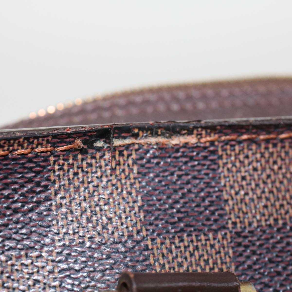 LOUIS VUITTON Damier Ebene Triana Hand Bag N51155 LV bs6136