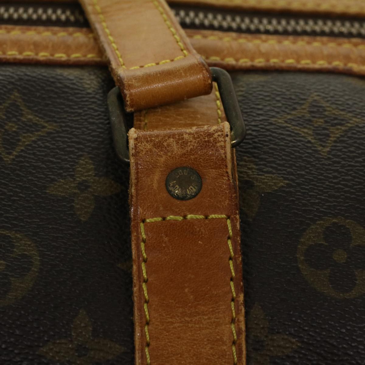 LOUIS VUITTON Monogram Sac Souple 55 Boston Bag M41622 LV bs6144