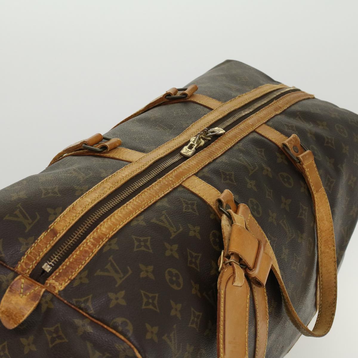 LOUIS VUITTON Monogram Sac Souple 55 Boston Bag M41622 LV bs6144