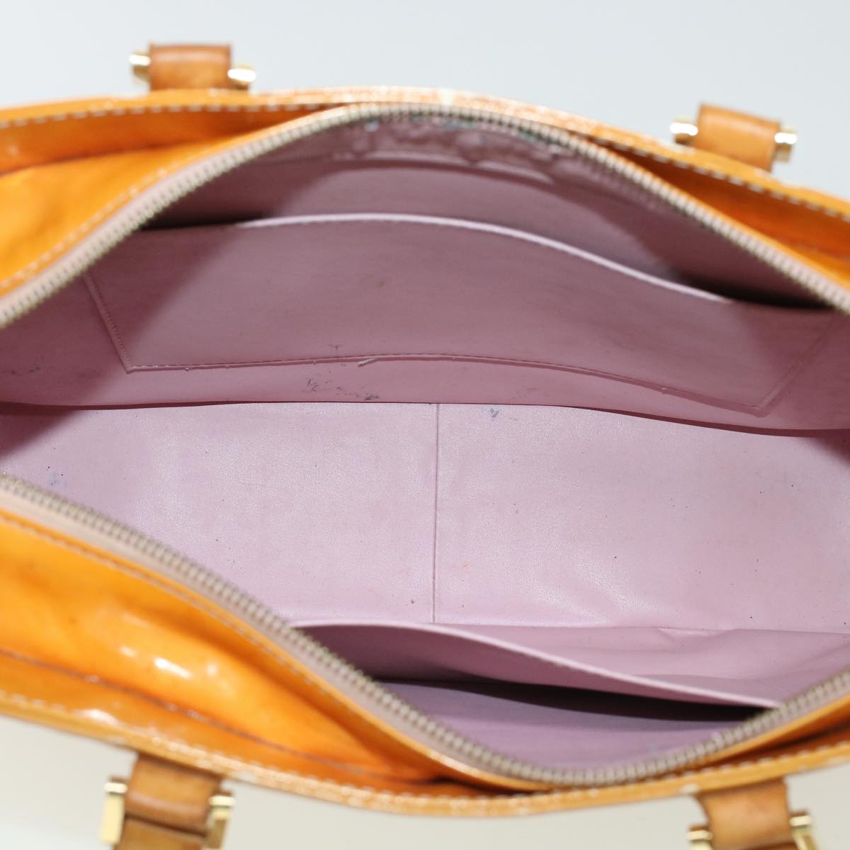 LOUIS VUITTON Vernis Columbus Tote Bag Marshmallow Pink M91032 LV bs6146