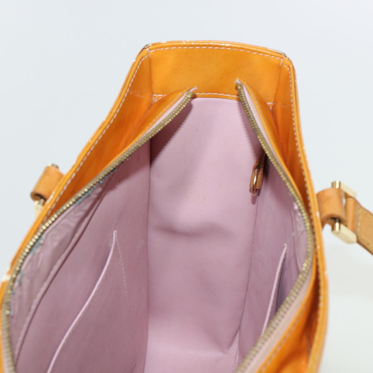 LOUIS VUITTON Vernis Columbus Tote Bag Marshmallow Pink M91032 LV bs6146