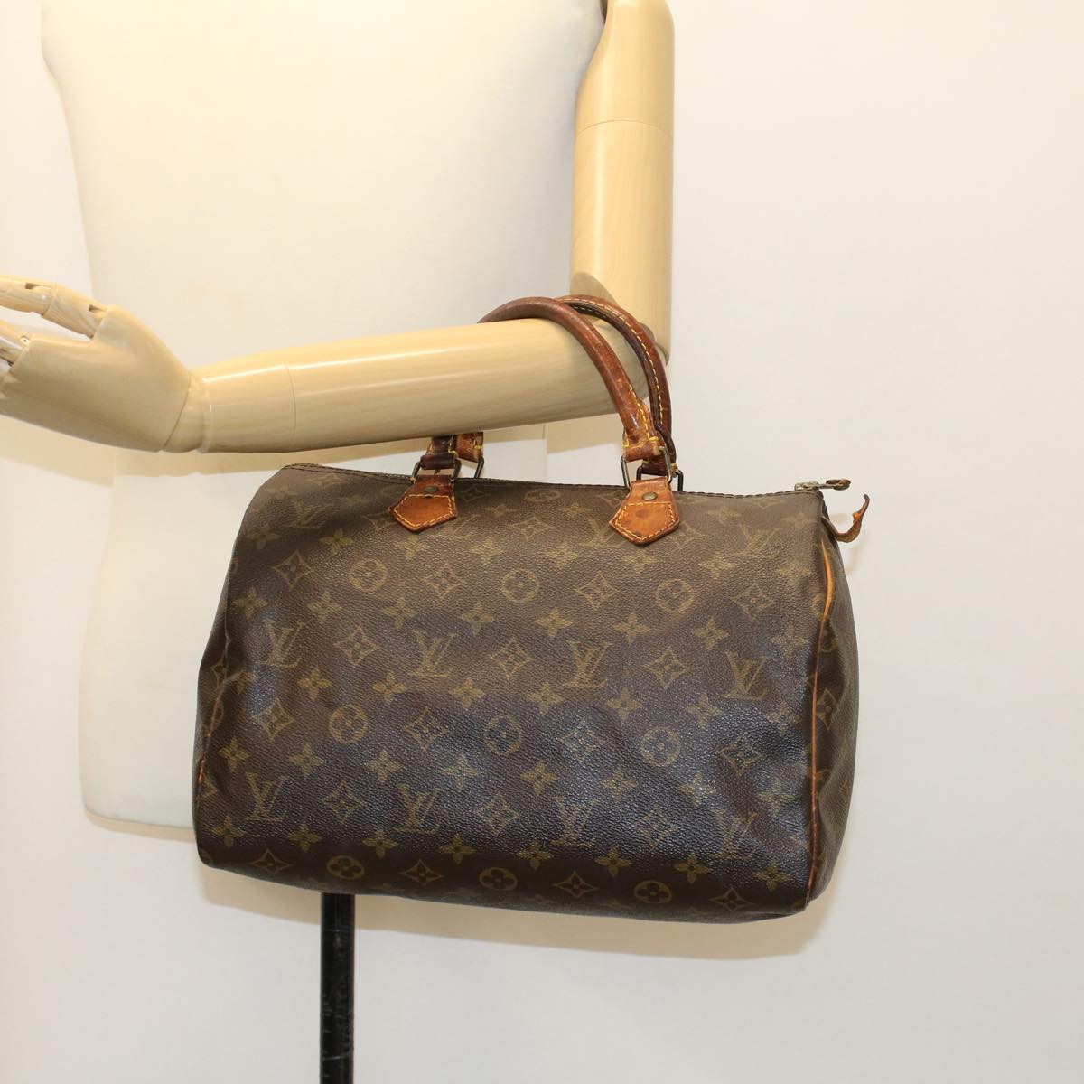 LOUIS VUITTON Monogram Speedy 30 Hand Bag M41526 LV bs6189