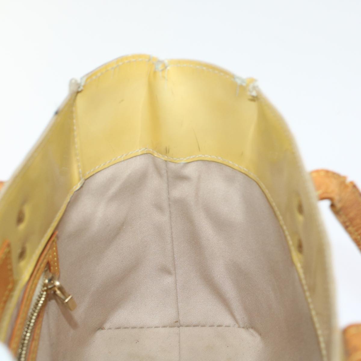 LOUIS VUITTON Monogram Vernis Reade PM Hand Bag Beige M91334 LV bs6213
