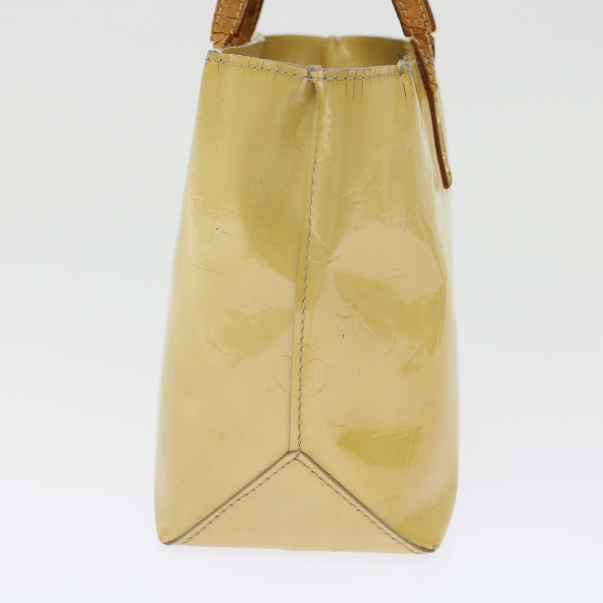 LOUIS VUITTON Monogram Vernis Reade PM Hand Bag Beige M91334 LV bs6213