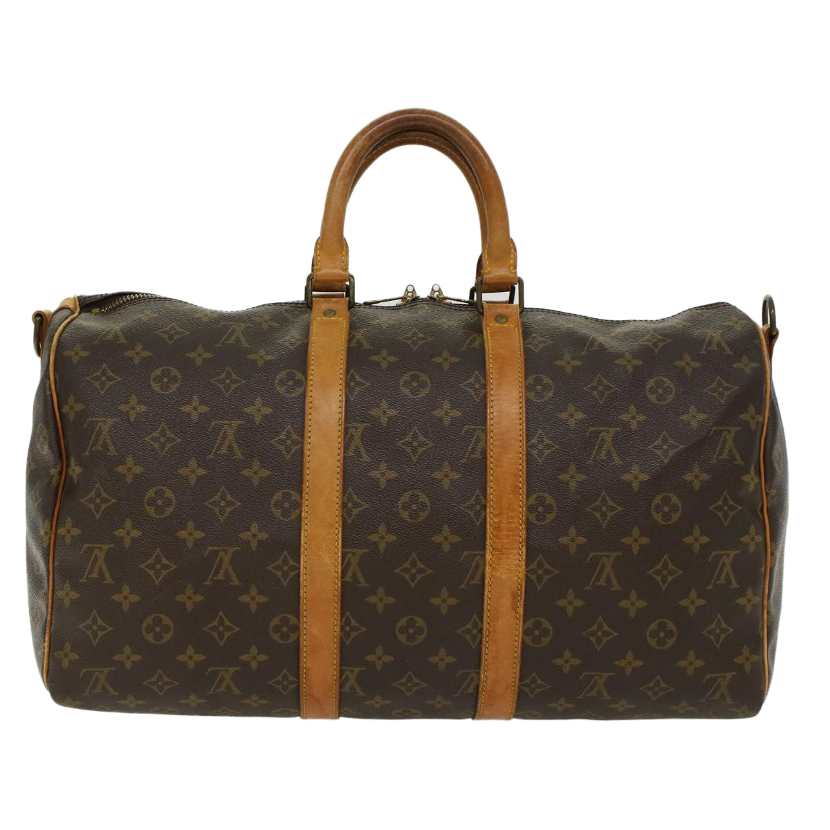 LOUIS VUITTON Monogram Keepall Bandouliere 45 Boston Bag M41418 LV bs6216