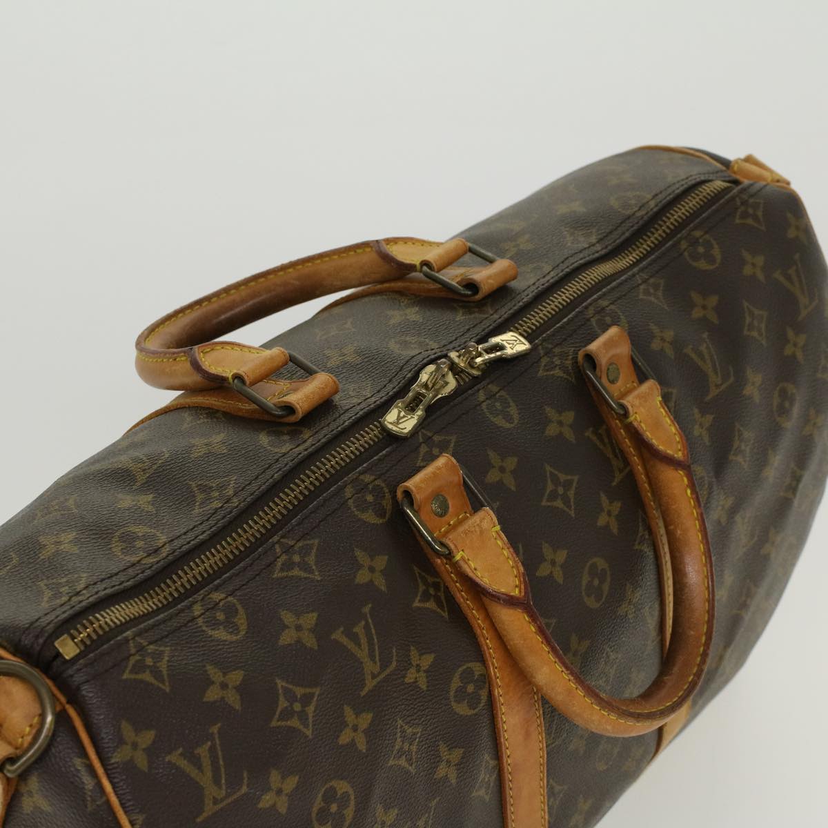 LOUIS VUITTON Monogram Keepall Bandouliere 45 Boston Bag M41418 LV bs6216