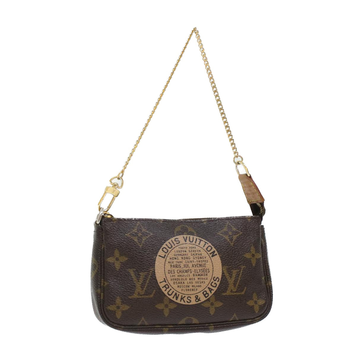 LOUIS VUITTON Monogram T&B Mini Pochette Accessoires Pouch M60153 LV bs6287