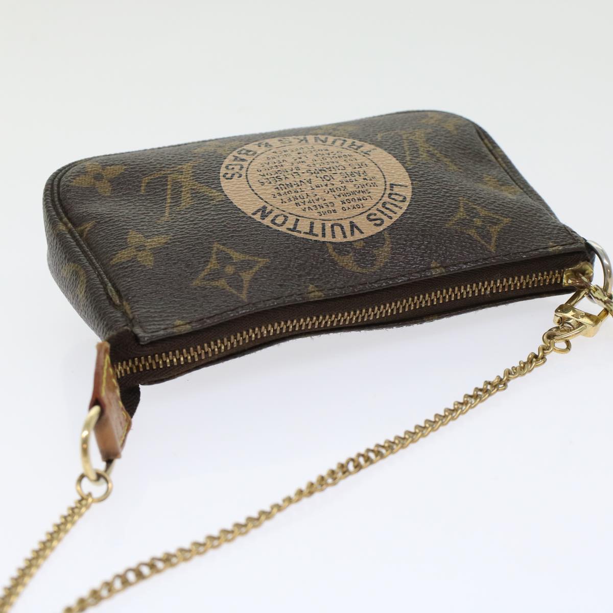 LOUIS VUITTON Monogram T&B Mini Pochette Accessoires Pouch M60153 LV bs6287