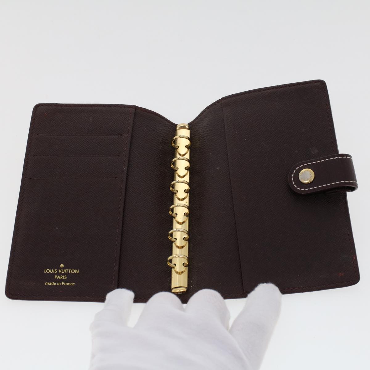 LOUIS VUITTON Monogram Ideal Agenda PM Day Planner Cover Red R21082 bs6290