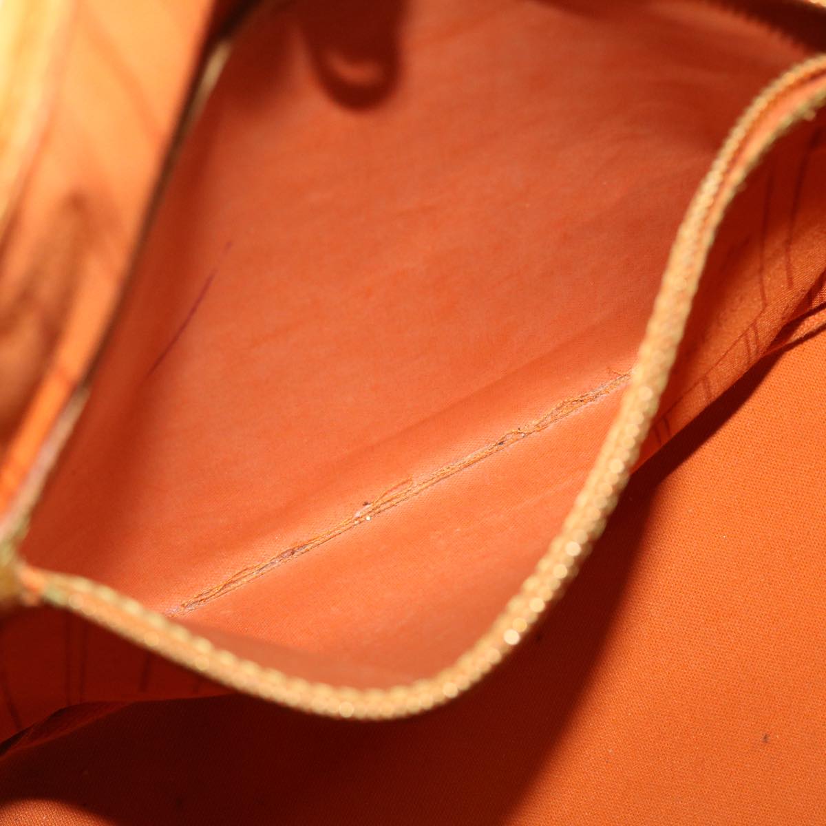 LOUIS VUITTON Monogram Neverfull MM Tote Bag Navy Orange M40156 LV bs6330