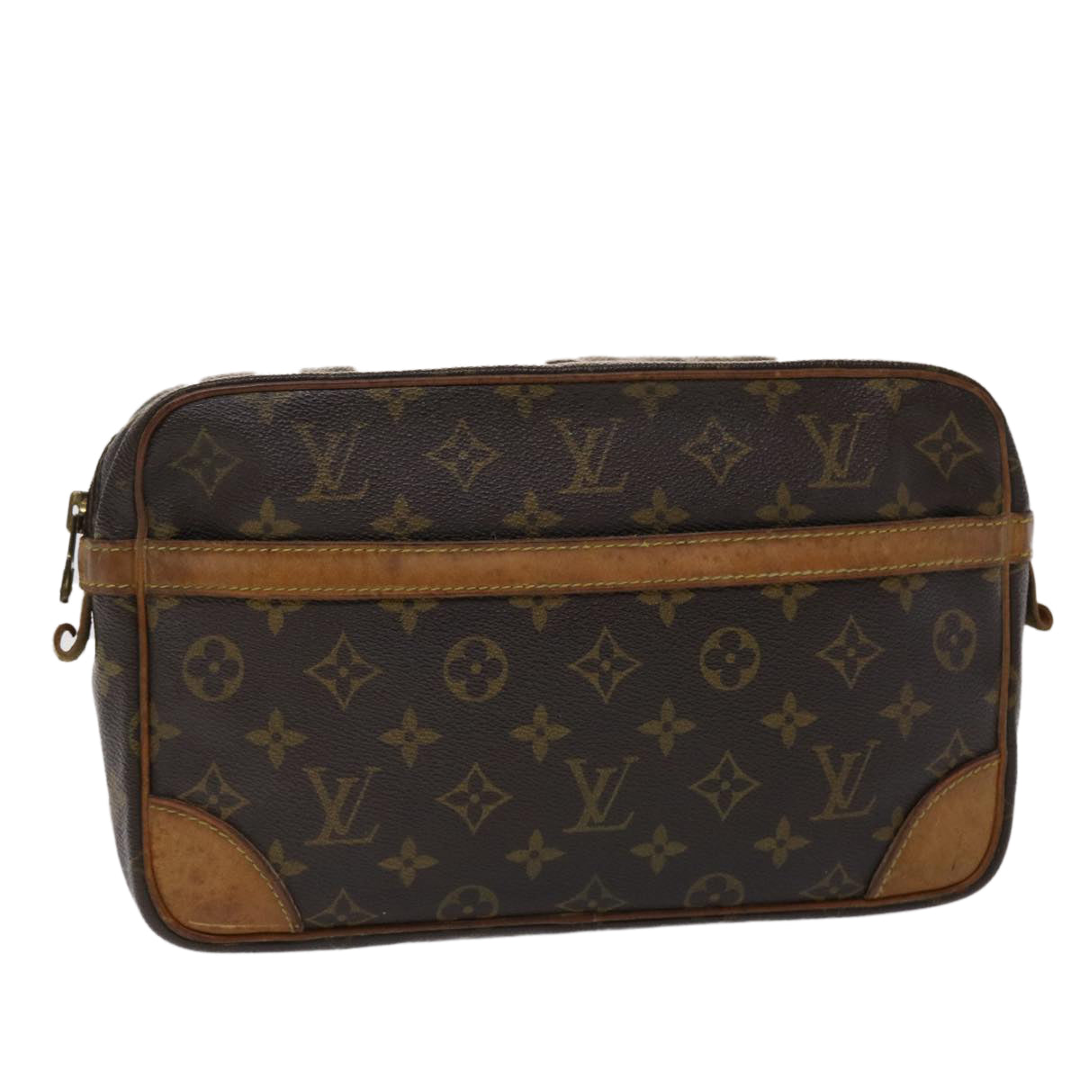 LOUIS VUITTON Monogram Compiegne 28 Clutch Bag M51845 LV bs6334