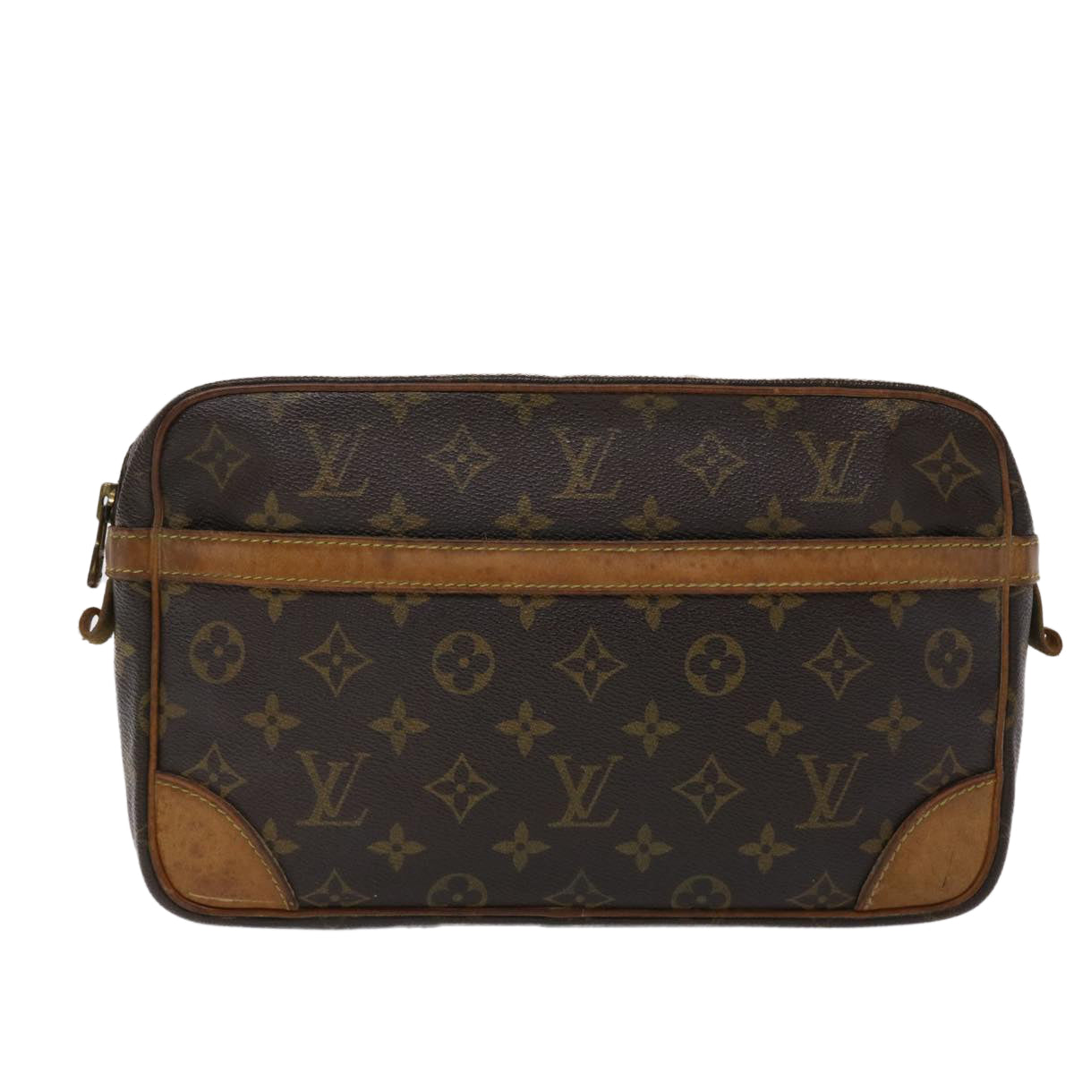 LOUIS VUITTON Monogram Compiegne 28 Clutch Bag M51845 LV bs6334