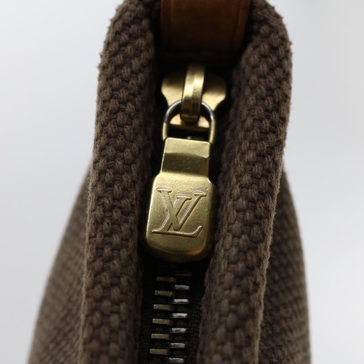 LOUIS VUITTON Antigua Pochette Pratt PM Pouch Brown M40068 LV bs6338
