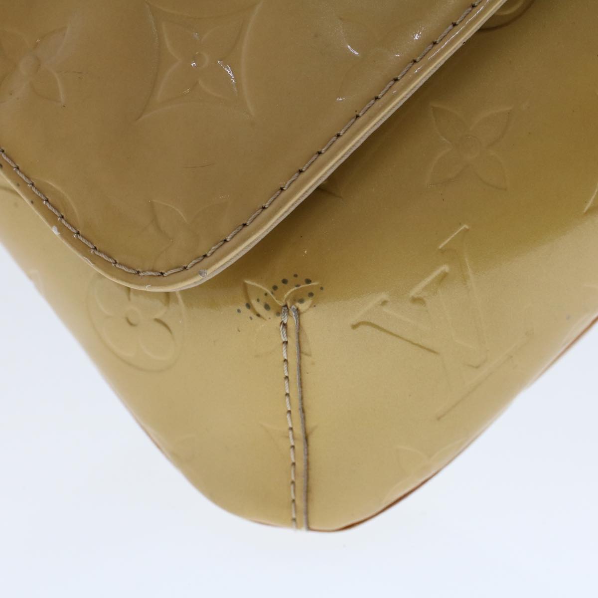 LOUIS VUITTON Monogram Vernis Thompson Street Bag Beige M91301 LV bs6341