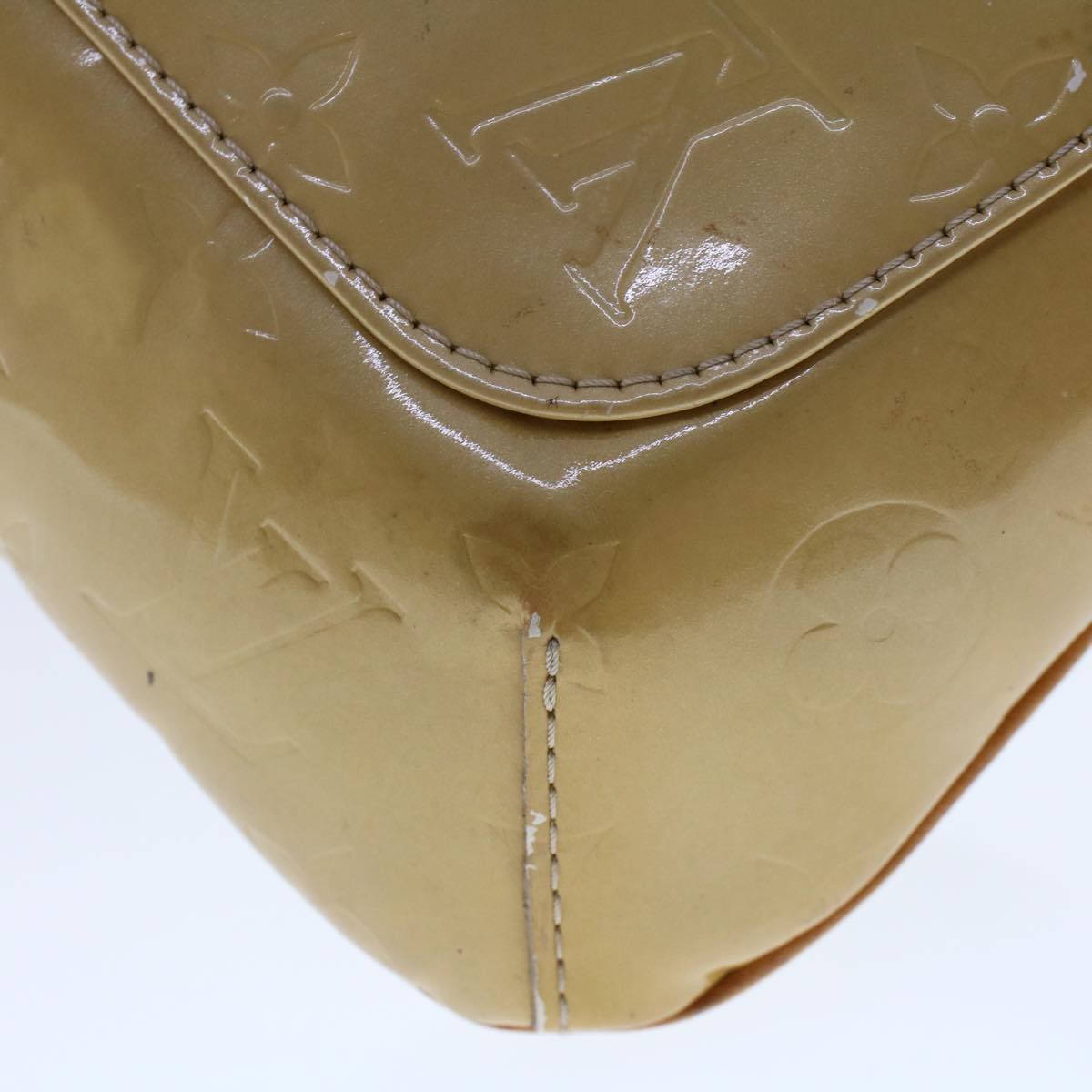 LOUIS VUITTON Monogram Vernis Thompson Street Bag Beige M91301 LV bs6341