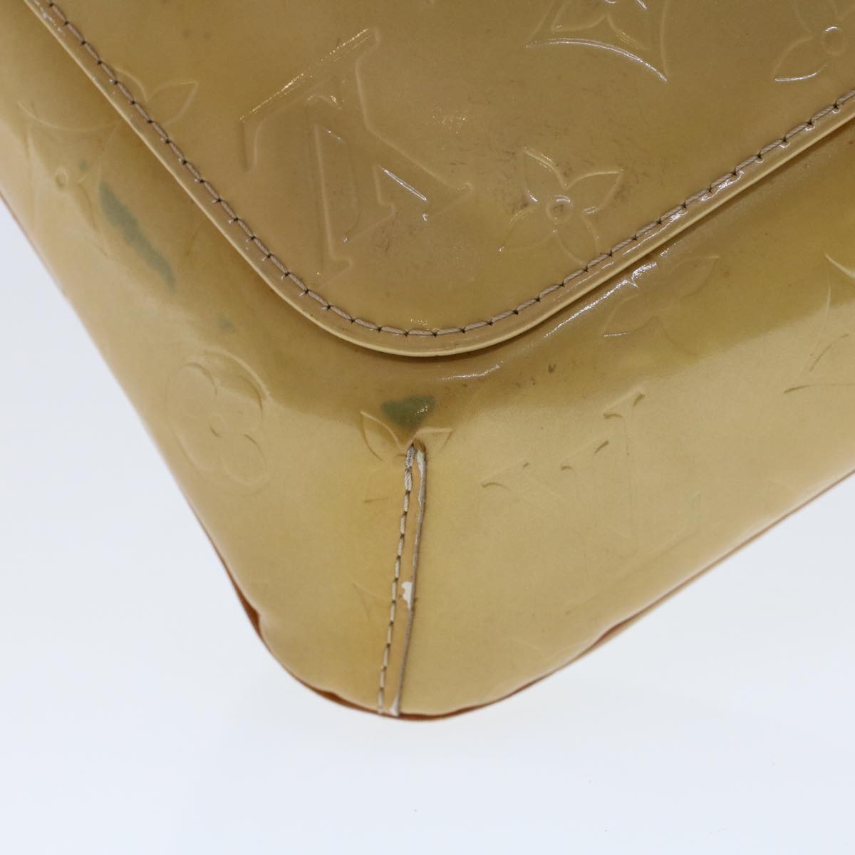 LOUIS VUITTON Monogram Vernis Thompson Street Bag Beige M91301 LV bs6341