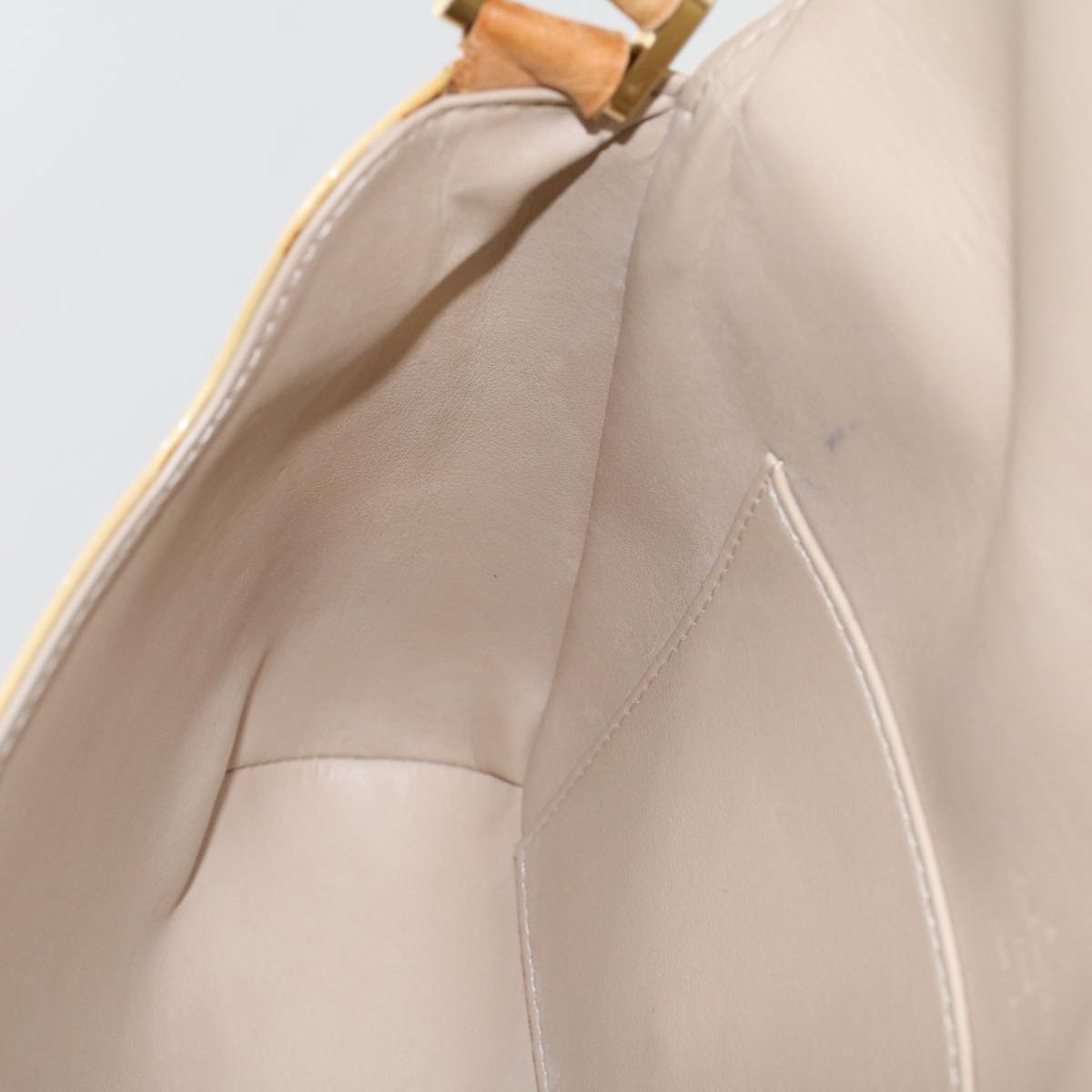 LOUIS VUITTON Monogram Vernis Thompson Street Bag Beige M91301 LV bs6341