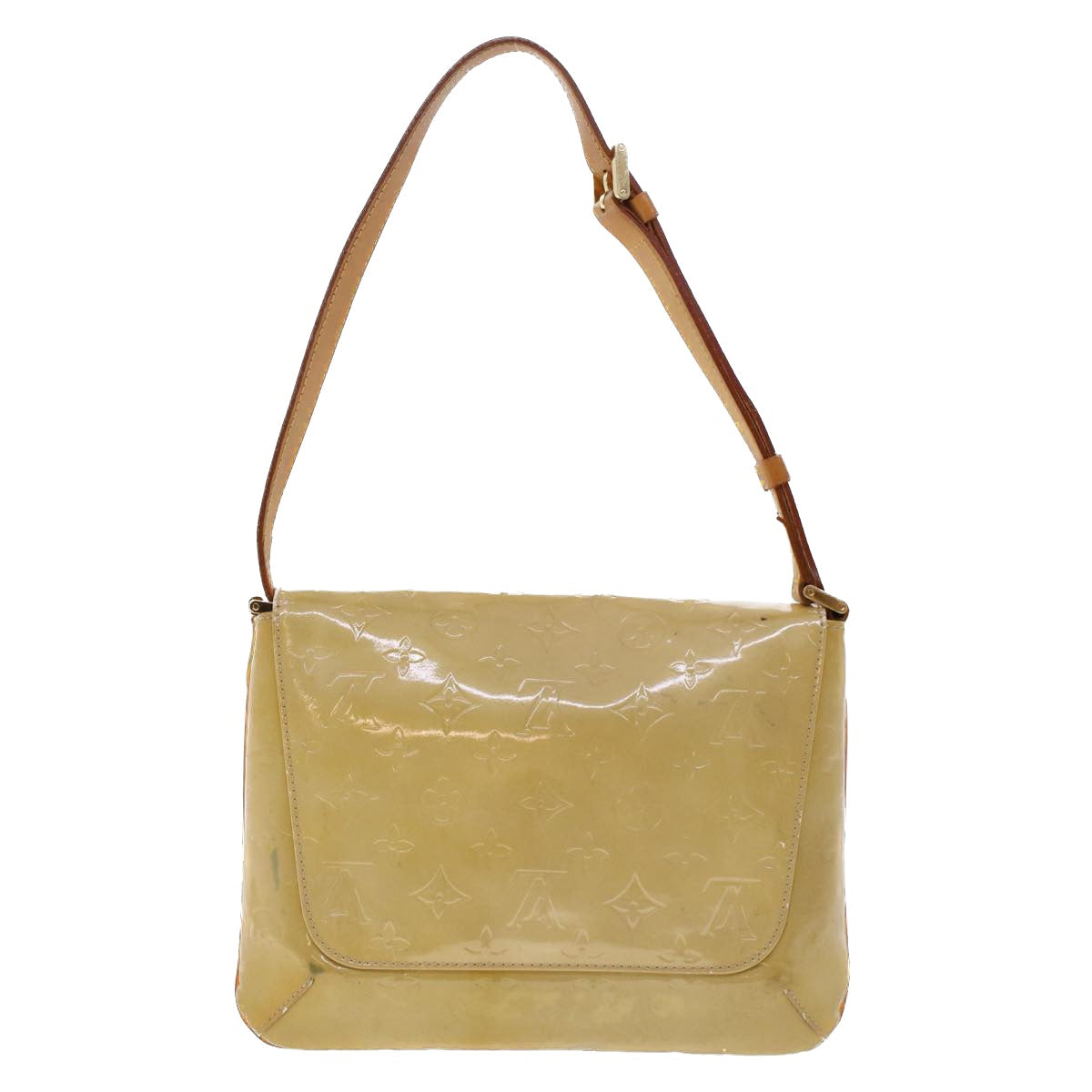 LOUIS VUITTON Monogram Vernis Thompson Street Bag Beige M91301 LV bs6341