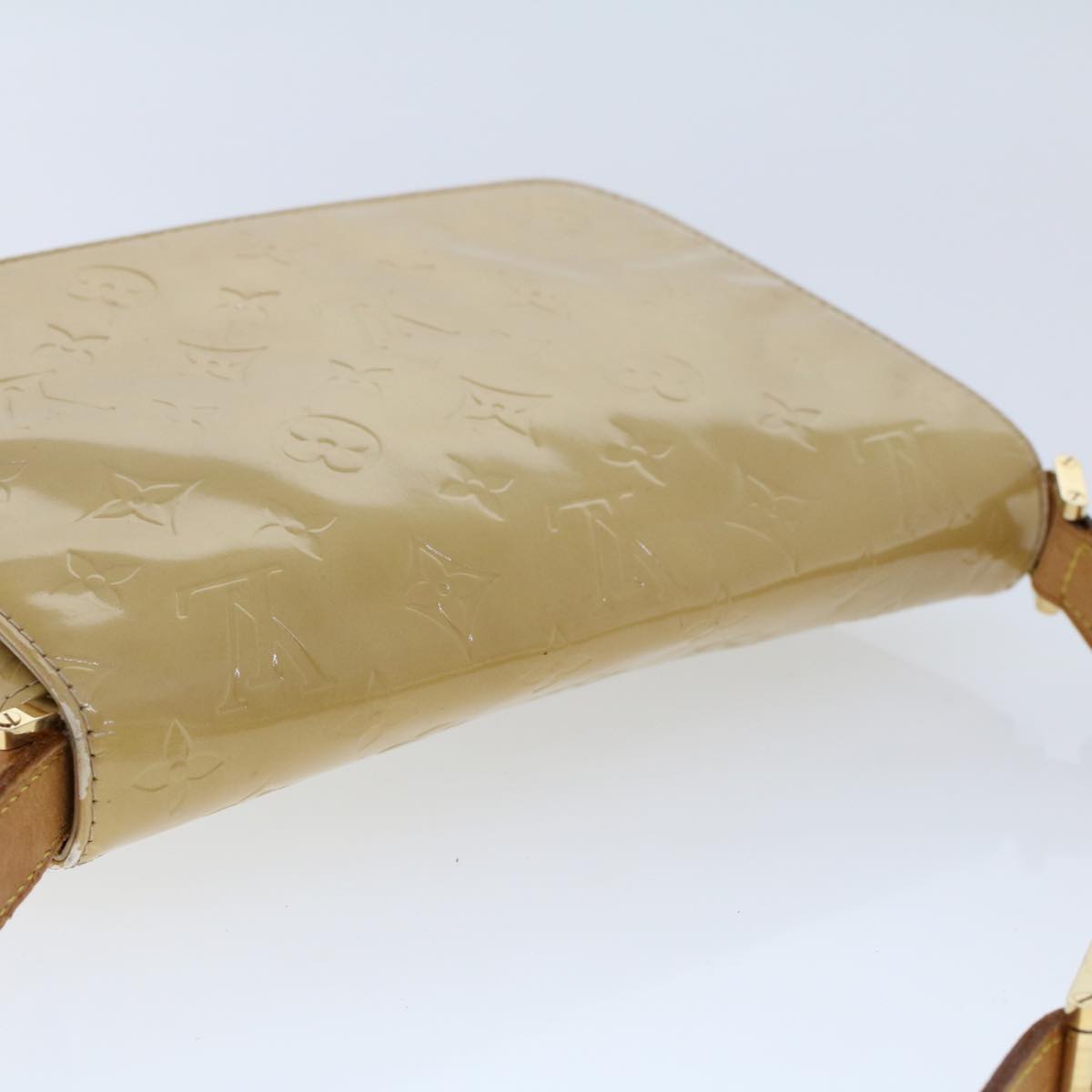 LOUIS VUITTON Monogram Vernis Thompson Street Bag Beige M91301 LV bs6341