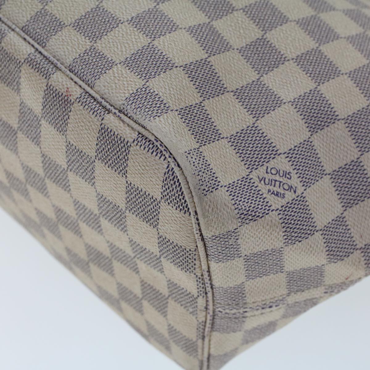 LOUIS VUITTON Damier Azur Neverfull MM Tote Bag N41605 LV bs6351