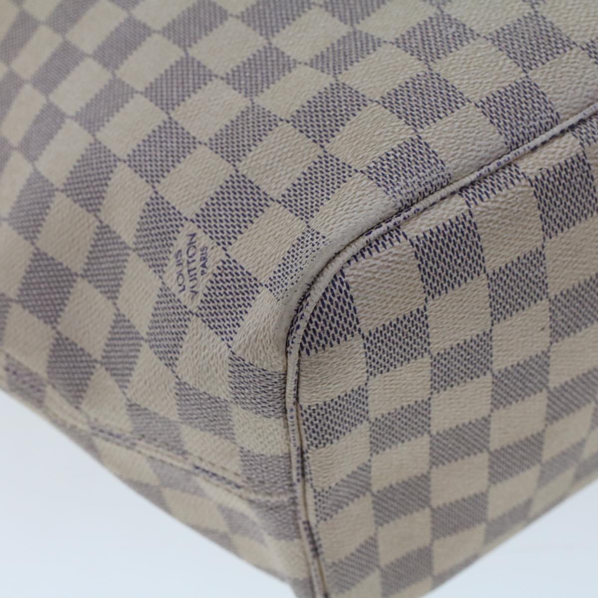 LOUIS VUITTON Damier Azur Neverfull MM Tote Bag N41605 LV bs6351