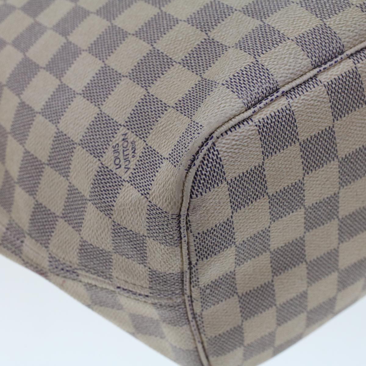 LOUIS VUITTON Damier Azur Neverfull MM Tote Bag N41605 LV bs6351