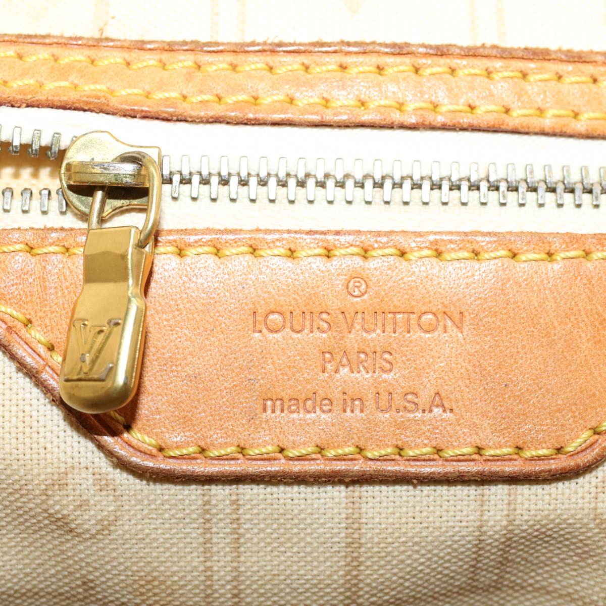 LOUIS VUITTON Damier Azur Neverfull MM Tote Bag N41605 LV bs6351