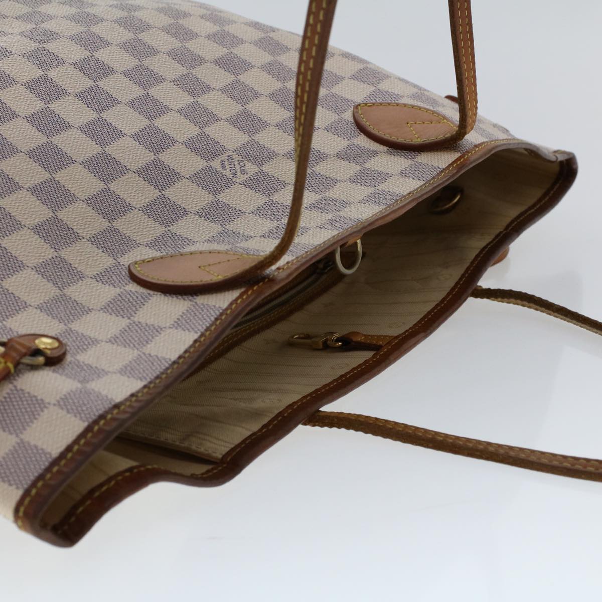 LOUIS VUITTON Damier Azur Neverfull MM Tote Bag N41605 LV bs6351