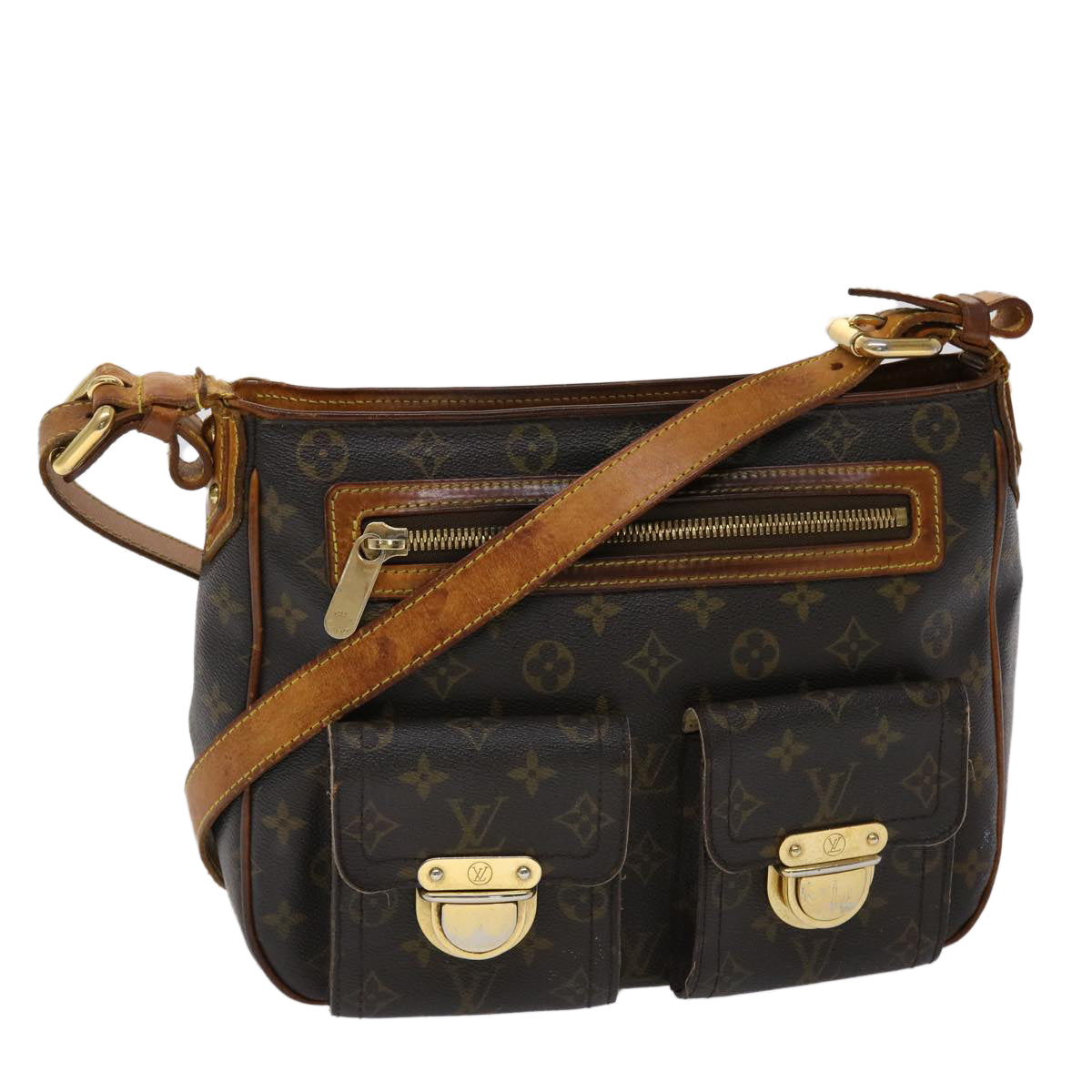 LOUIS VUITTON Monogram Hudson GM Shoulder Bag M40045 LV bs6371