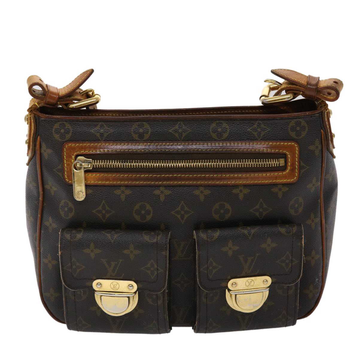 LOUIS VUITTON Monogram Hudson GM Shoulder Bag M40045 LV bs6371