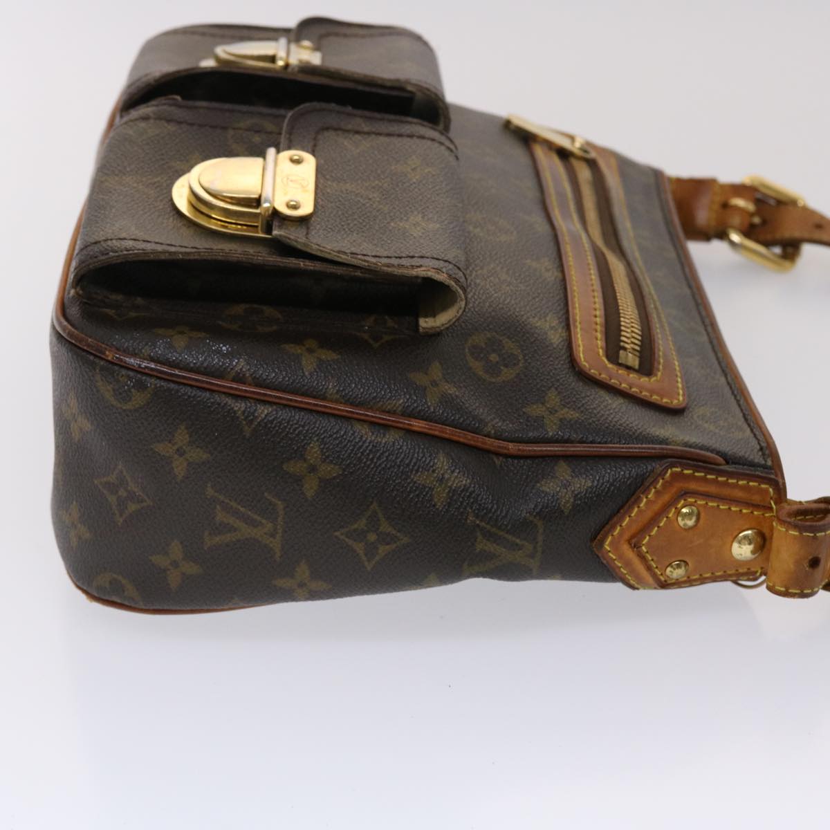 LOUIS VUITTON Monogram Hudson GM Shoulder Bag M40045 LV bs6371