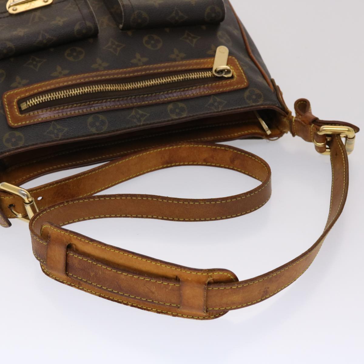 LOUIS VUITTON Monogram Hudson GM Shoulder Bag M40045 LV bs6371