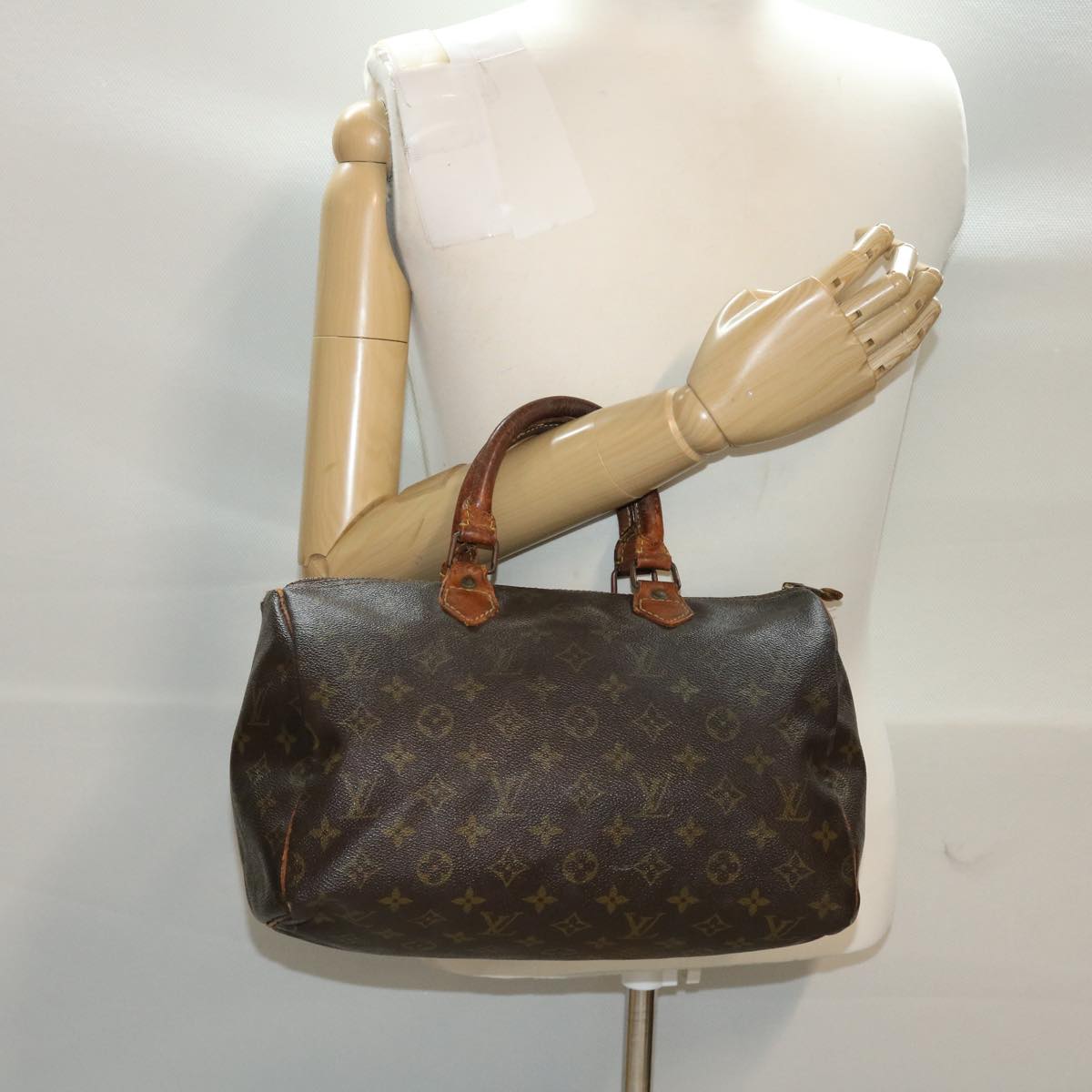 LOUIS VUITTON Monogram Speedy 30 Hand Bag M41526 LV bs6375