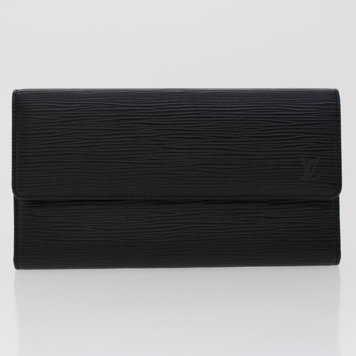 LOUIS VUITTON Epi Long Wallet 2Set Black Navy LV bs6412