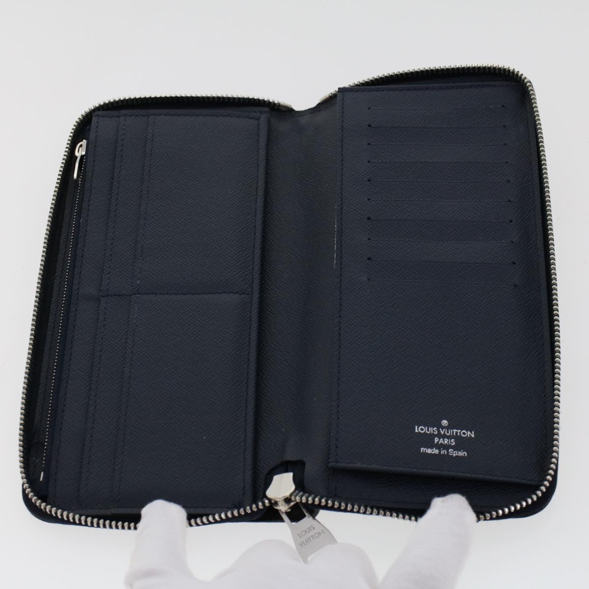 LOUIS VUITTON Epi Long Wallet 2Set Black Navy LV bs6412