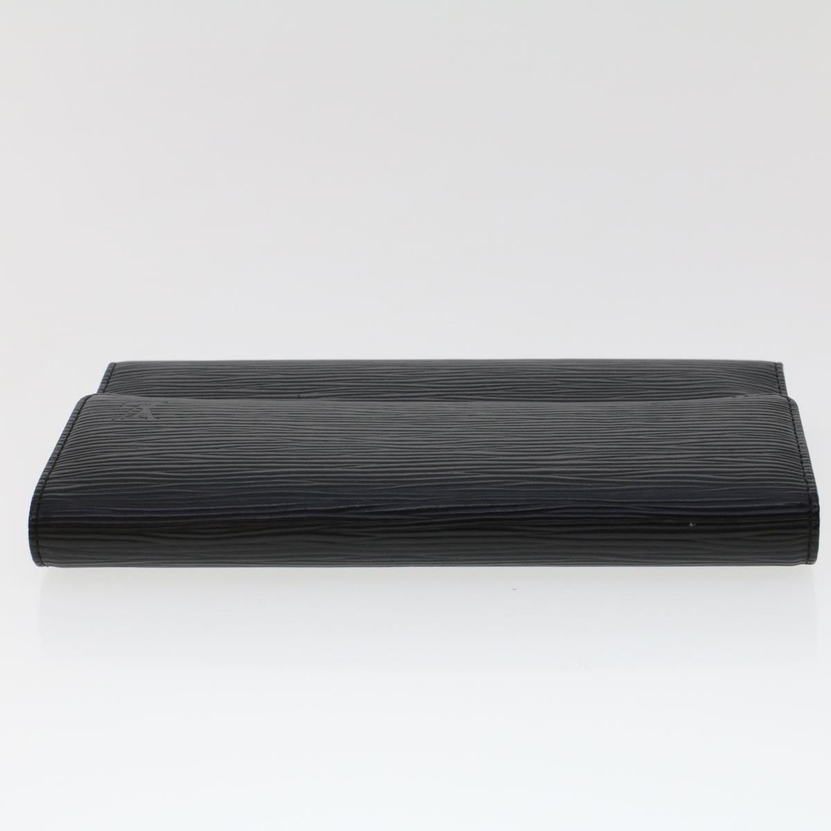 LOUIS VUITTON Epi Long Wallet 2Set Black Navy LV bs6412